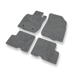 Tapis de Sol Velours adapté pour Dacia Duster I SUV (2010-2017) - Premium tapis de voiture - gris