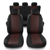 Housses de siège adaptées pour Peugeot 207 (2006-2013) - housse siege voiture universelles - couverture siege - PF-RD