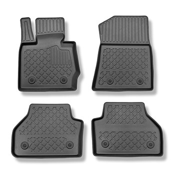 Tapis de sol en TPE adapté pour BMW X3 F25 SAV (11.2010-10.2017) - tapis de voiture - noir