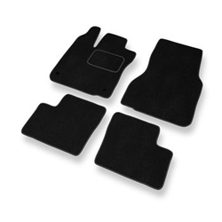 Tapis de Sol Velours adapté pour Smart Fortwo III Hayon, Cabriolet (2014-2023) - Premium tapis de voiture - noir