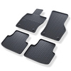 Tapis de sol en caoutchouc adapté pour Volkswagen Passat B8 Berline, SW (2014-2023) - tapis de voiture - noir - 4 pcs.