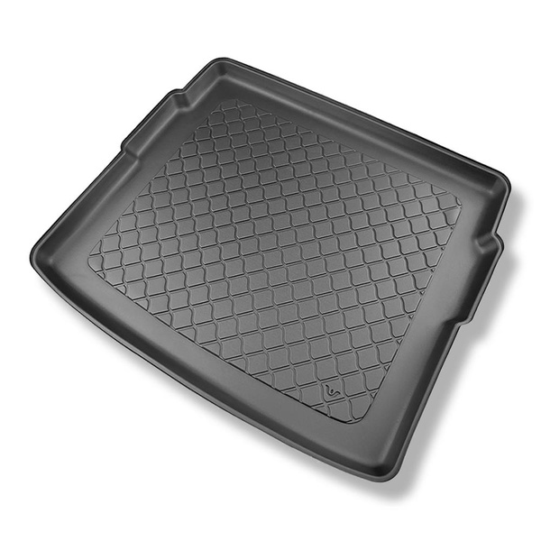 Kit tapis de coffre et tapis de voiture TPE pour: DS 7 Crossback SUV (01.2019-2022) - aussi avec boîte hybride E-Tense;pas pour les modèles avec tunnel dans la deuxième rangée;coffre inférieur;sous / sans plancher amovible de coffre