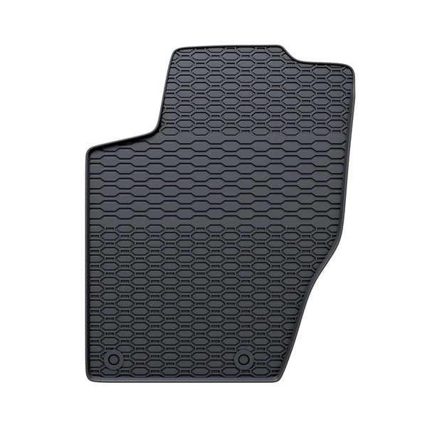 Tapis de sol en caoutchouc adapté pour Peugeot 307 I Break, Hayon, Cabriolet, Berline, SW (2001-2007) - tapis de voiture - noir - 4 pcs.