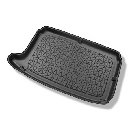 Tapis de coffre adapté pour Volkswagen Polo V 6R Hayon (05.2009-09.2017) - bac de coffre - protection de coffre voiture - coffre supérieur