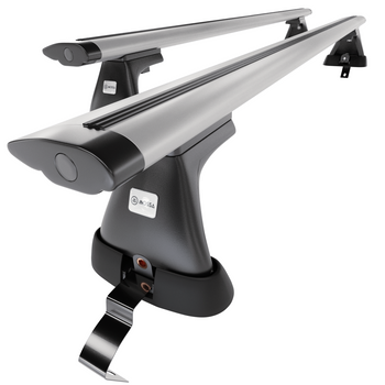 Barres de toit en aluminium adapté pour Fiat Grande Punto Hayon (2005-2010) - Po