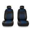Housses de siège avant adaptées pour Alfa Romeo 166 I, II, III (1998-2007) - housse siege voiture universelles - couverture siege conducteur - 2XL-BL