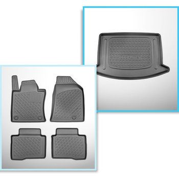 Kit tapis de coffre et tapis de voiture TPE pour: SsangYong Korando IV C300 SUV 