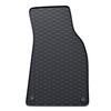 Tapis de sol en caoutchouc adapté pour Audi A6 C6 Avant, Berline (2004-2011) - tapis de voiture - noir - 4 pcs.