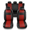 Housses de siège adaptées pour Alfa Romeo 166 I, II, III (1998-2007) - housse siege voiture universelles - couverture siege - XL-RD