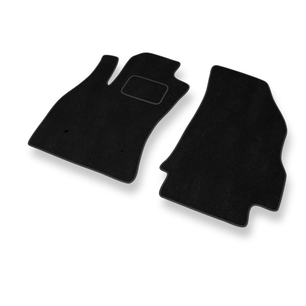 Tapis de Sol Velours adapté pour Fiat Doblo II Van (2009-2016) - Premium tapis de voiture - noir