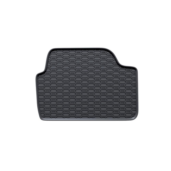 Tapis de sol en caoutchouc adapté pour BMW X1 E84 Crossover (2009-2015) - tapis de voiture - noir - 4 pcs.