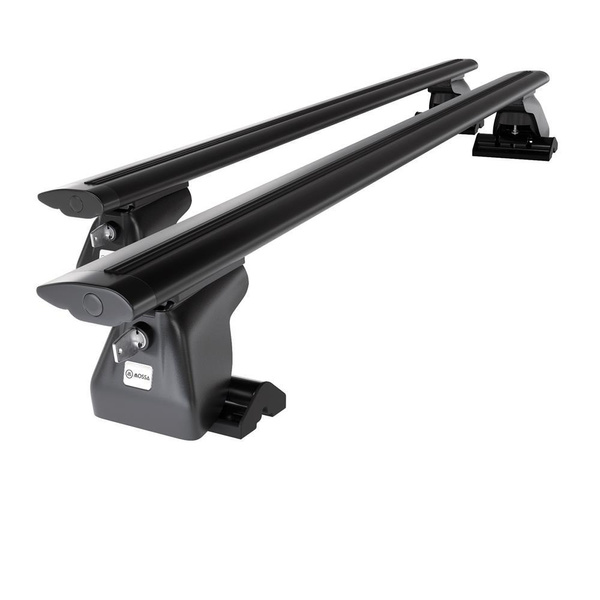 Barres de toit en aluminium adapté pour Volkswagen California T6 Van (2015-2021) - Porte-Bagages de Voiture noir - profil T