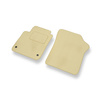 Tapis de Sol Velours adapté pour Volkswagen up! I (2011-....) - Premium tapis de voiture - beige