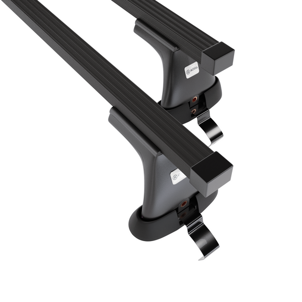 Barres de toit en acier adapté pour Volkswagen Passat B8 Berline (2015-2023) - Porte-Bagages de Voiture noir - toit normal