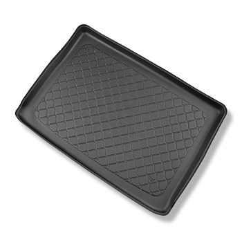 Tapis de coffre adapté pour Suzuki Vitara Hybrid SUV (01.2020-....) - bac de coffre - protection de coffre voiture - coffre supérieur; plancher amovible en la position la plus basse, après le lifting en 2019