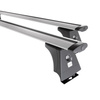 Barres de toit en aluminium adapté pour Iveco Daily V (long) Autobus (2011-2014) - Porte-Bagages de Voiture argent - points de montage - (suivant le modèle de voiture ils peuvent se situer à différents endroits)