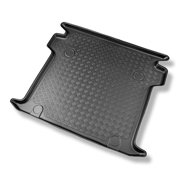 Tapis de coffre adapté pour Fiat Doblo II Kombi Maxi Break (2010-06.2022) - bac de coffre - protection de coffre voiture - 5 places; L2 (empattement long)