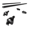 Barres de toit en aluminium adapté pour Mitsubishi ASX SUV (2010-2021) - Porte-Bagages de Voiture noir - rails intégrés