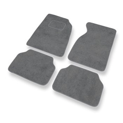Tapis de Sol Velours adapté pour Ford Mustang IV Coupé, Cabriolet (1994-2004) - Premium tapis de voiture - gris
