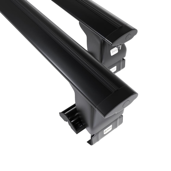 Barres de toit en aluminium adapté pour Volkswagen Golf mk V Hayon (2004-2007) - Porte-Bagages de Voiture noir - toit normal