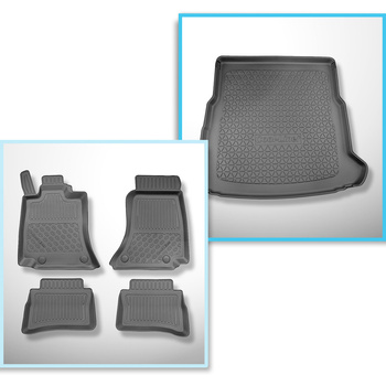 Kit tapis de coffre et tapis de voiture TPE pour: Mercedes-Benz Classe E W214 Pl
