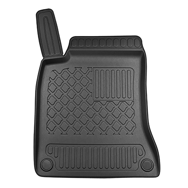 Tapis de sol en TPE adapté pour Mercedes-Benz CLA C117 Coupé (12.2015-10.2022) - tapis de voiture - noir