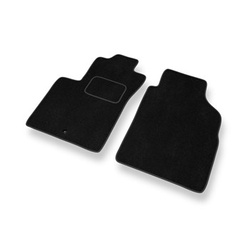 Tapis de Sol Velours adapté pour Fiat 500 Hayon (2007-2012) - Premium tapis de voiture - noir
