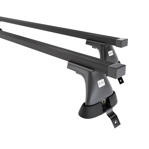 Barres de toit en acier adapté pour Renault Sandero Hayon (2008-2013) - Porte-Bagages de Voiture noir - toit normal