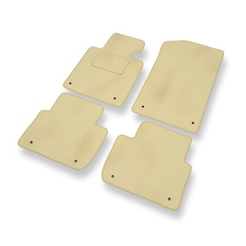 Tapis de Sol Velours adapté pour BMW 3 M3 III E46 (2001-2006) - Premium tapis de voiture - beige