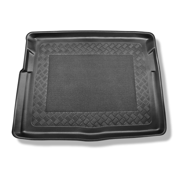 Tapis de coffre adapté pour Citroen C4 SpaceTourer Monospace (07.2013-11.2020) - bac de coffre - protection de coffre voiture - 5 places; coffre inférieur (sans insert de polystyrène sous le plancher du coffre)