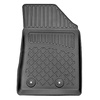 Tapis de sol en TPE adapté pour Jeep Compass II SUV (08.2017-....) - tapis de voiture - noir