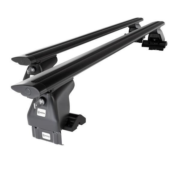 Barres de toit en aluminium adapté pour Ford Focus mk I Berline (1998-2004) - Porte-Bagages de Voiture noir - toit normal