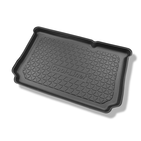 Tapis de coffre adapté pour Ford Fiesta VIII Hayon (07.2017-....) - bac de coffre - protection de coffre voiture - coffre inférieur; modèles sans plancher amovible du coffre