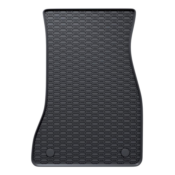 Tapis de sol en caoutchouc adapté pour BMW 5 G30, G31 Berline, Touring (2017-2024) - tapis de voiture - noir - 4 pcs.