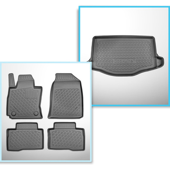 Kit tapis de coffre et tapis de voiture TPE pour: SsangYong Tivoli X150 Crossove