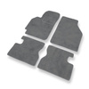 Tapis de Sol Velours adapté pour Honda HR-V SUV (1999-2006) 5 portes - Premium tapis de voiture - gris