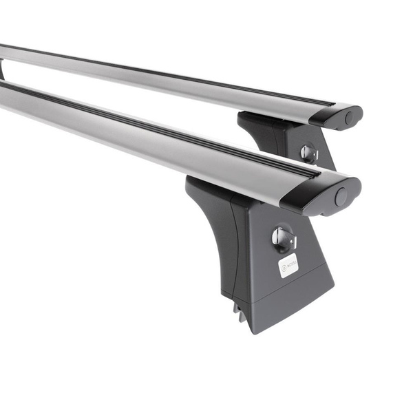 Barres de toit en aluminium adapté pour Opel Combo Van (2002-2011) - Porte-Bagages de Voiture argent - points de montage - (suivant le modèle de voiture ils peuvent se situer à différents endroits)