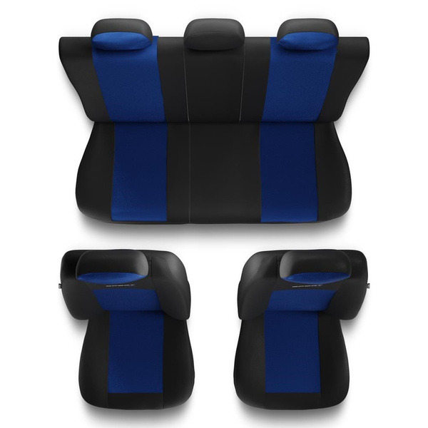 Housses de siège adaptées pour Ford Escort MK5, MK6, MK7 (1990-2000) - housse siege voiture universelles - couverture siege - S-BL