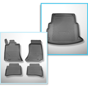 Kit tapis de coffre et tapis de voiture TPE pour: Mercedes-Benz Classe E W214 Be