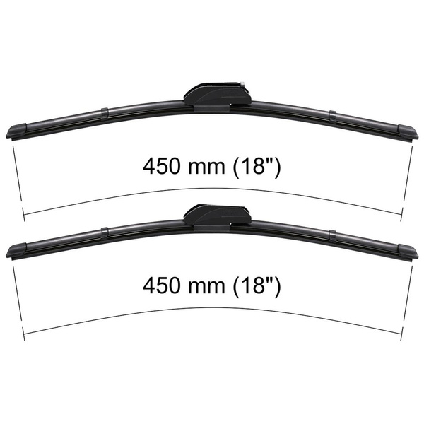 Balais d'essuie-glace de pare-brise adaptés pour Mazda 121 Hayon (1987-1991) - balais plat