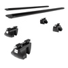 Barres de toit en aluminium adapté pour Dacia Duster SUV (2010-2013) - Porte-Bagages de Voiture noir - rails