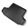 Tapis de coffre adapté pour Skoda Octavia III 5E Break (05.2013-05.2020) - bac de coffre - protection de coffre voiture - coffre supérieur (seuil de chargement plat); avec cavité droite et gauche; possibilité de couper la cavité gauche