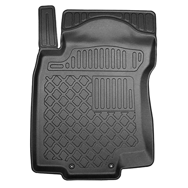 Kit tapis de coffre et tapis de voiture TPE pour: Nissan X-Trail III SUV (08.2014-08.2017) - 5 places; coffre supérieur (sur plancher amovible); sans 3ème rangée