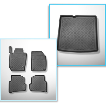 Kit tapis de coffre et tapis de voiture TPE pour: Skoda Fabia III NJ Break (01.2