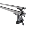 Barres de toit en aluminium adapté pour Alfa Romeo 166 Berline (2004-2007) - Porte-Bagages de Voiture argent - toit normal