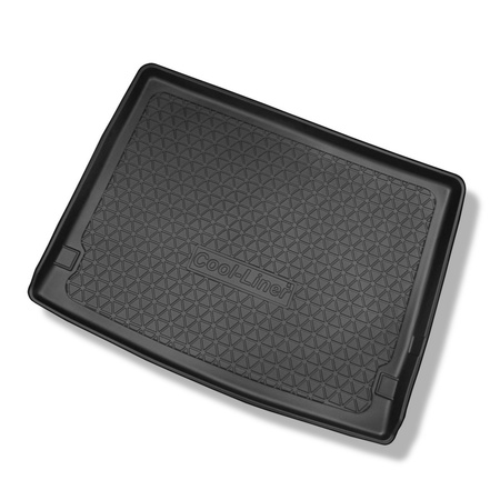 Tapis de coffre adapté pour Volkswagen Multivan T6 L2 Van (06.2015-2019) - bac de coffre - protection de coffre voiture - empattement long; derriere 3e rangée de sieges; taille du tapis 124 cm large x 100 cm long