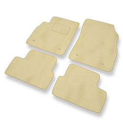 Tapis de Sol Velours adapté pour Chevrolet Cruze Hayon, Break, Berline (2008-2016) - Premium tapis de voiture - beige