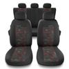 Housses de siège adaptées pour Peugeot 208 I, II (2012-....) - housse siege voiture universelles - couverture siege - UNE-RD