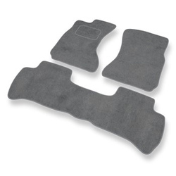 Tapis de Sol Velours adapté pour Daihatsu Terios I SUV (1997-2005) - Premium tapis de voiture - gris