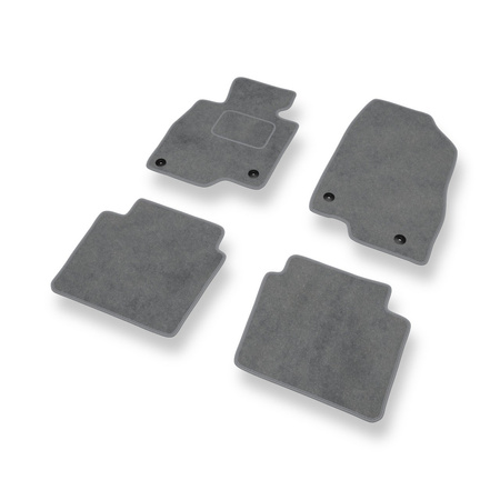 Tapis de Sol Velours adapté pour Mazda 6 III (2012-....) - Premium tapis de voiture - gris